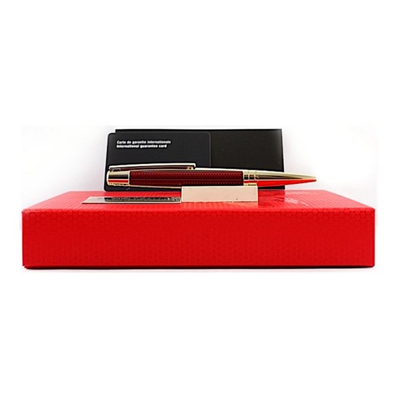 S.T. Dupont Limited Edition 405720 Iron Man Defi Red Gold Trim Ballpoint Pen - Picture 6 of 9